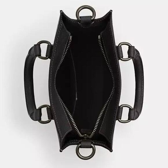 NWT Coach MEN'S Dylan Tote CT910 Pebbled Leather/Gunmetal/Black - Picture 8 of 8